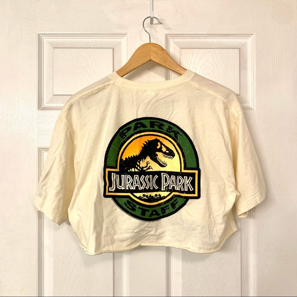 Jurassic Park Cropped Tee